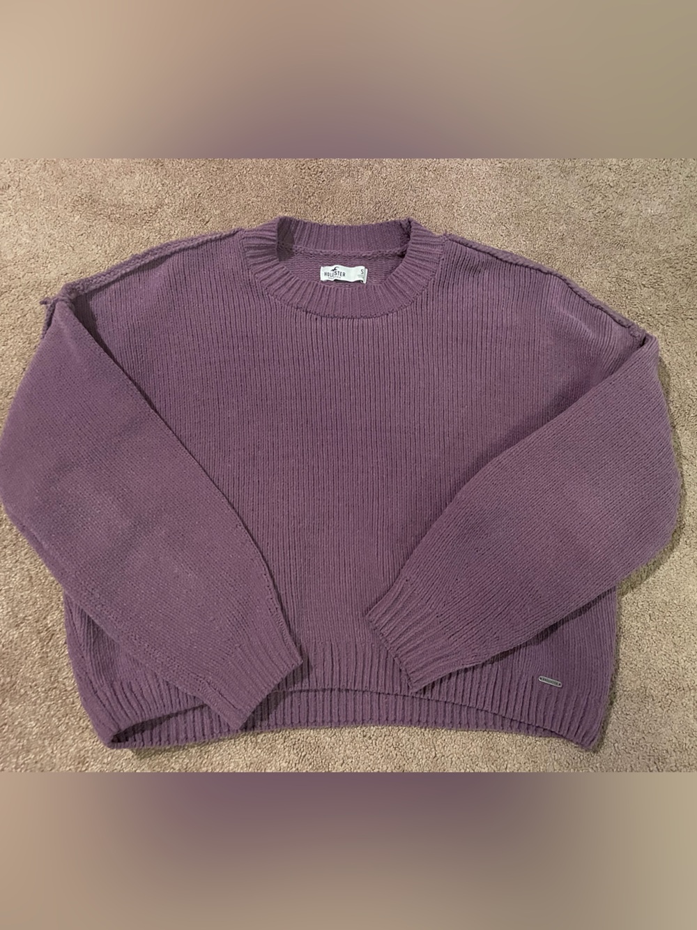 Hollister ladies Crewneck Sweater in Dusty Purple